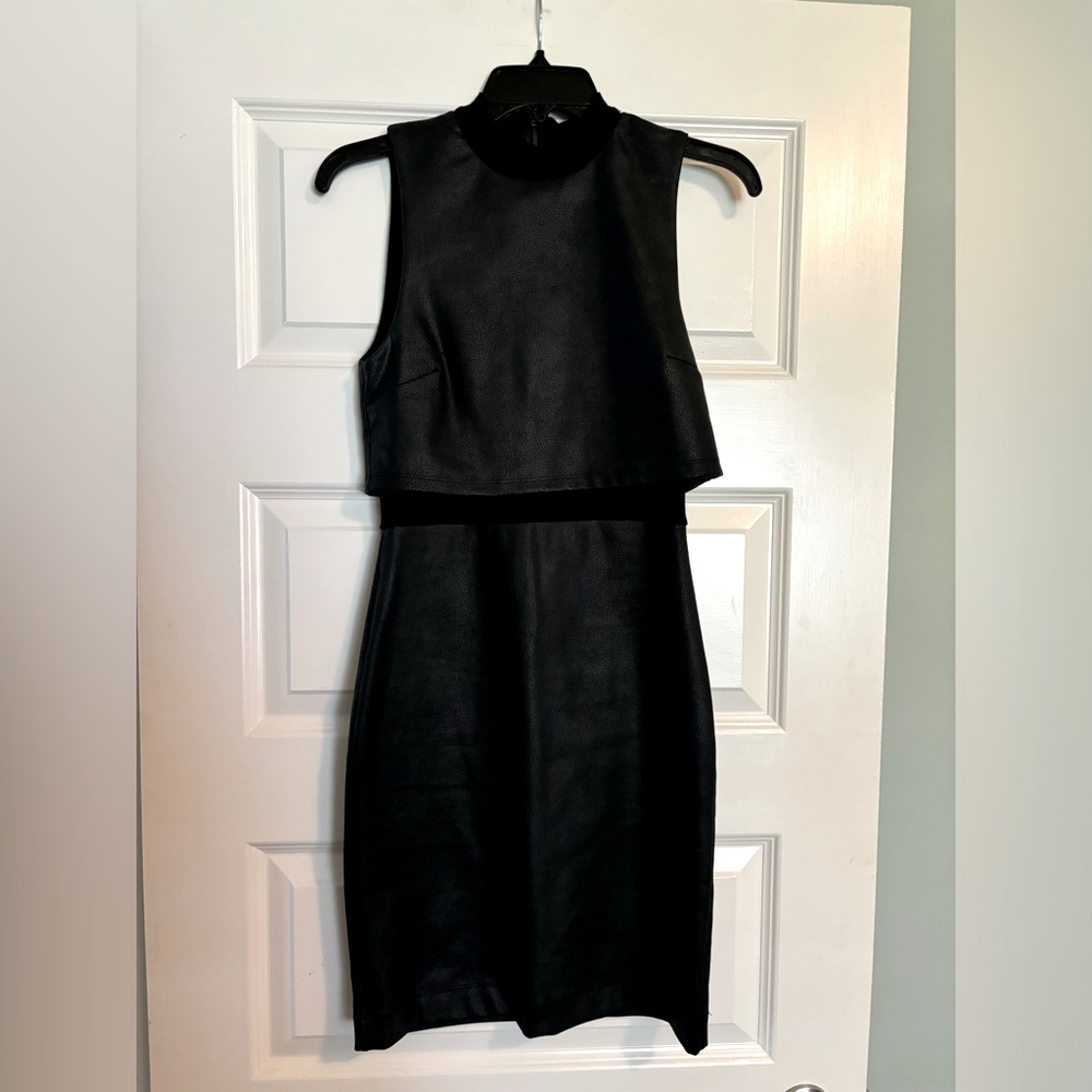 French Connection Cracked Earth Layered Jersey Dress